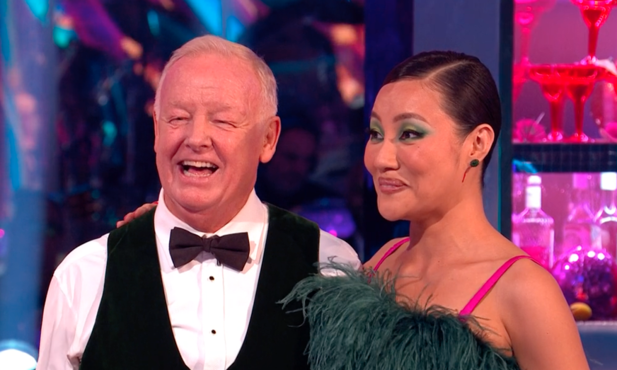 Strictly dancer Nancy Xu and Les Dennis