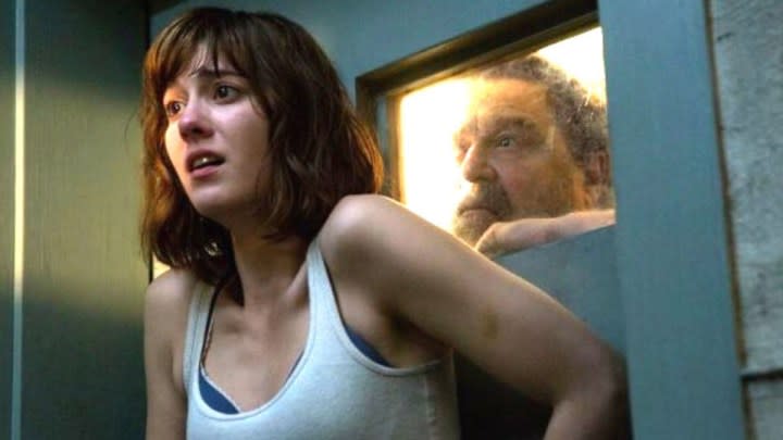 Mary Elizabeth Winstead and John Goodman in 10 Cloverfield Lane.