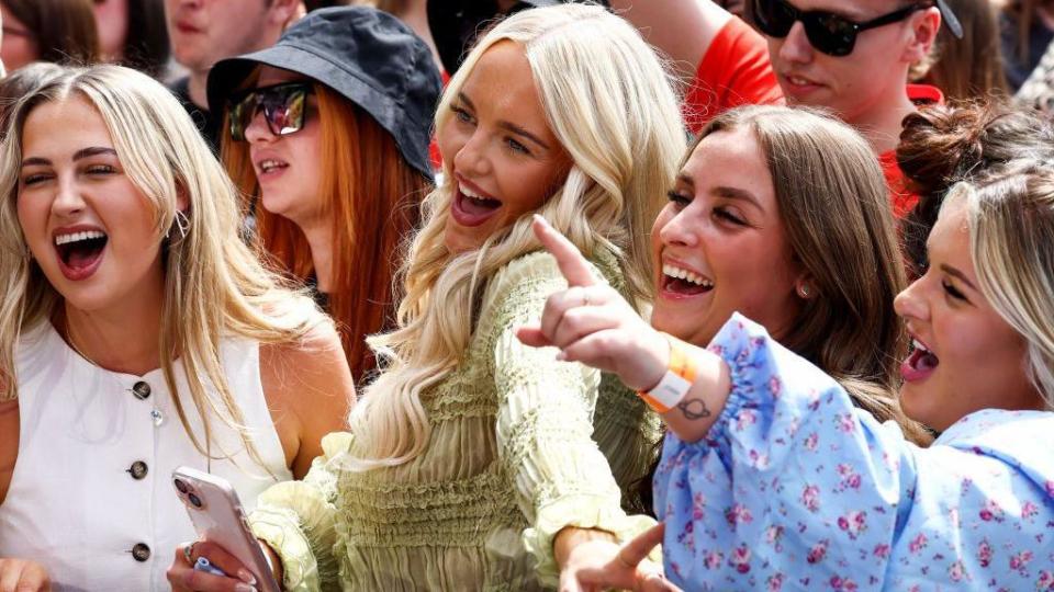 Female fans enjoy the music at TRNSMT