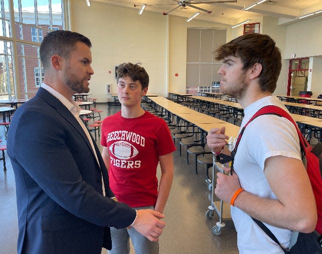 After being introduced as Beechwood's newest head coach on March 20, 2023, Jay Volker immediately began forming connections with his new team.