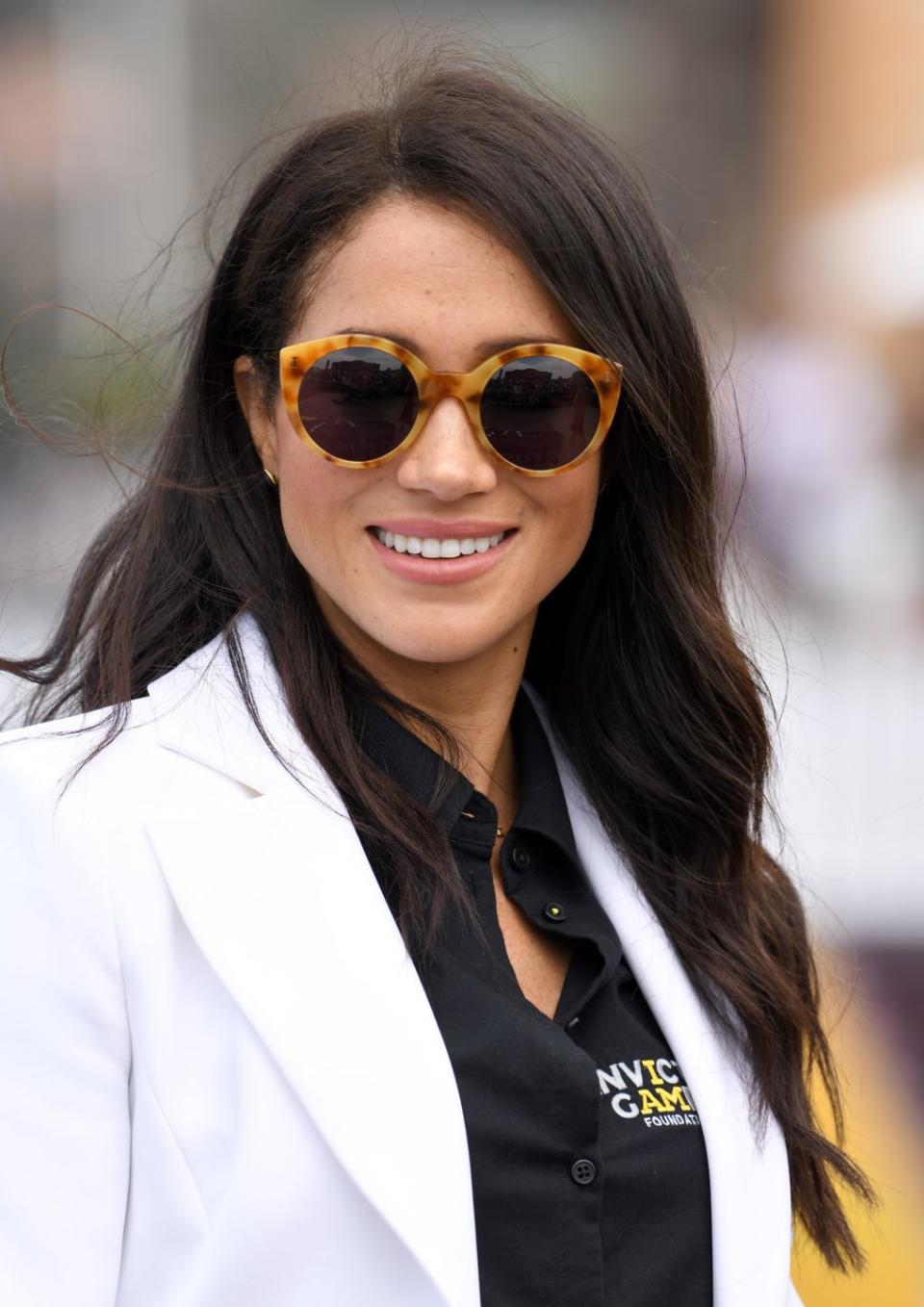 1) Meghan Markle in a Pair of Yellow Tortoise Frames