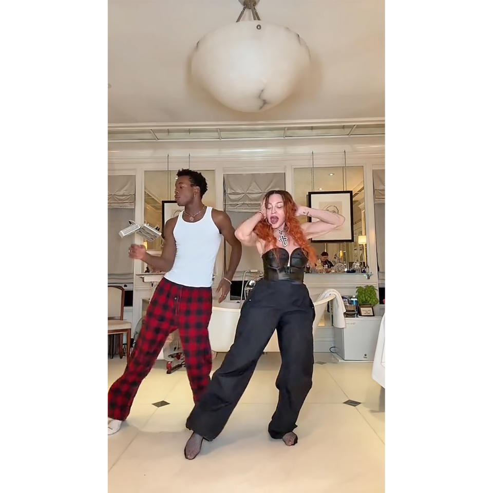 Madonna Shares Rare Video of Herself Dancing With 17-Year-Old Son David