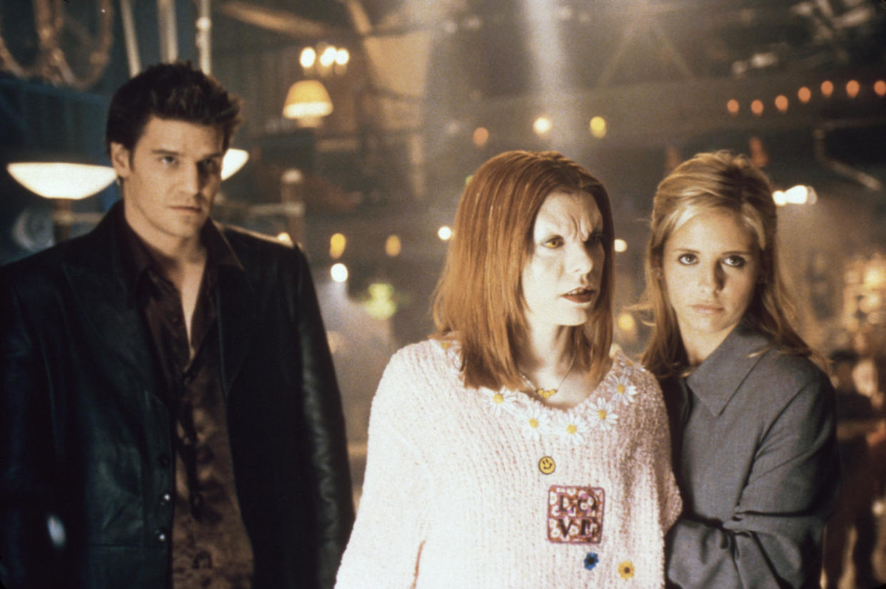 David Boreanaz, Alyson Hannigan and Sarah Michelle Gellar in 'Buffy the Vampire Slayer,' which is getting a reboot (Photo: 20th Century Fox Film Corp/Courtesy Everett Collection)