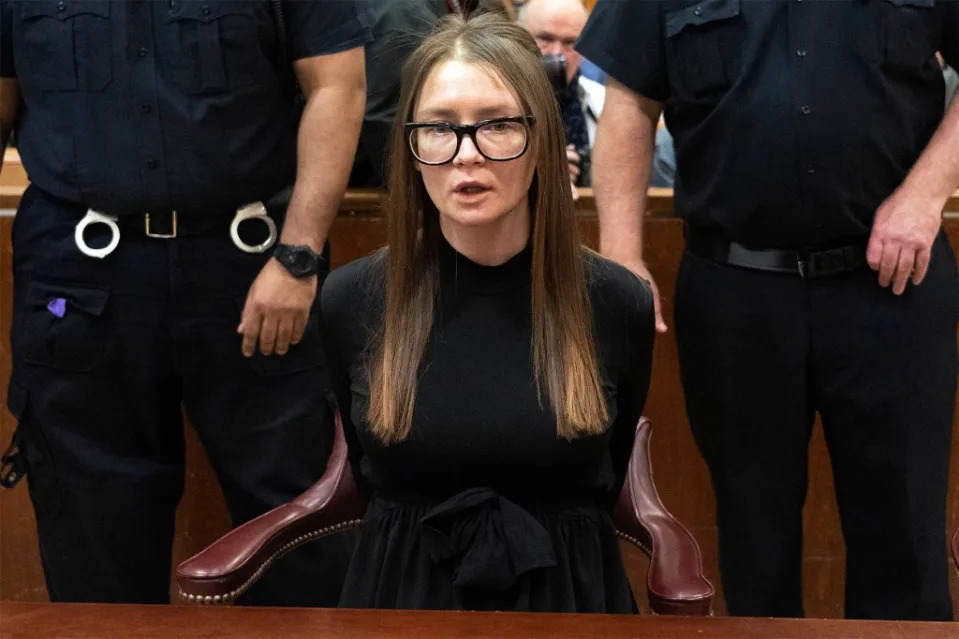 Anna Delvey arrives for sentencing at New York State Supreme Court, in New York, Thursday, May 9, 2019. AP