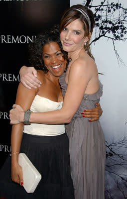 Nia Long and Sandra Bullock at the Hollywood premiere of TriStar Pictures' Premonition