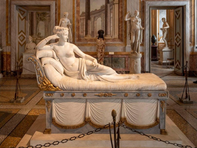 Paolina Borghese Bonaparte italian conova galleria borghese