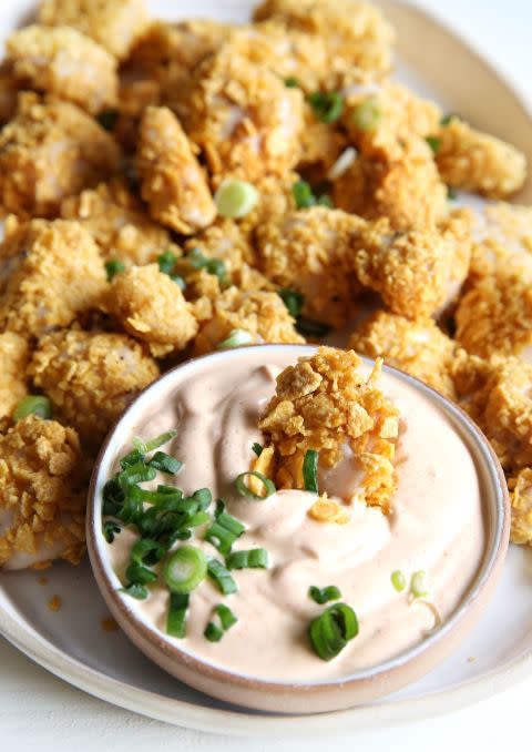 Baked Popcorn Chicken