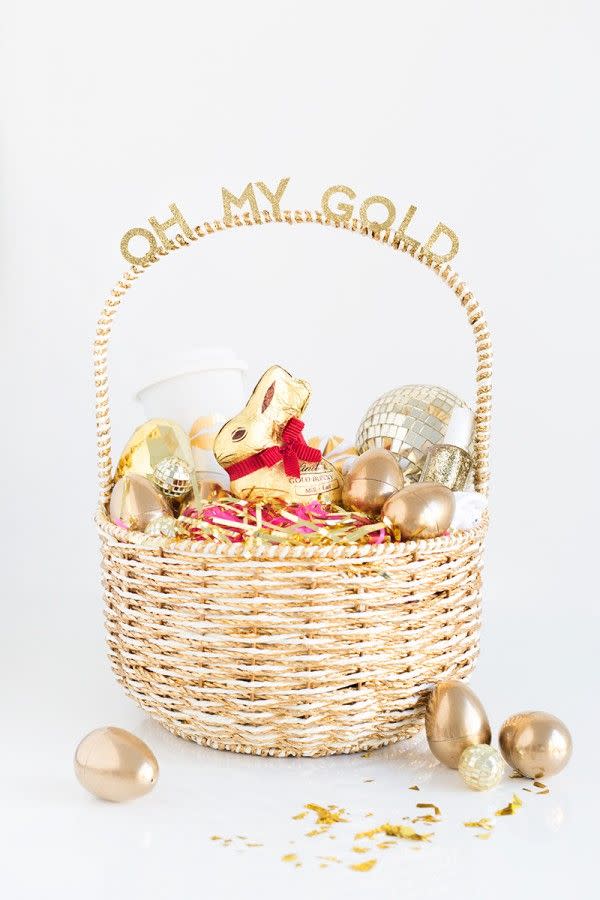 Oh My Gold Easter Basket