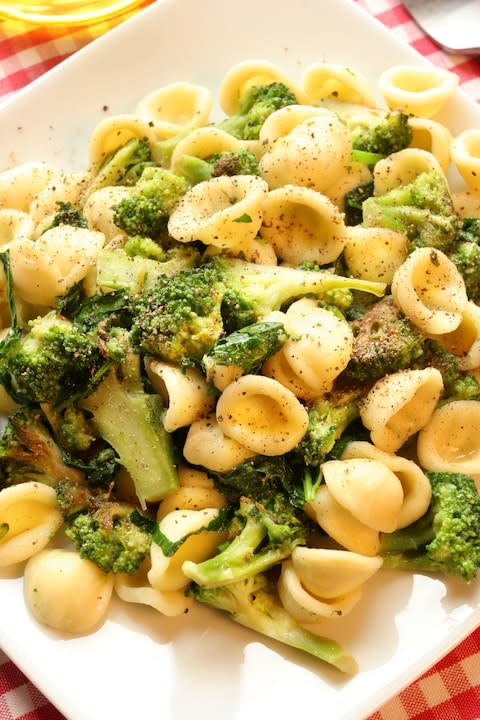 Orecchiette Pasta with Turnip Tops. Italy - Credit: UIG via Getty Images