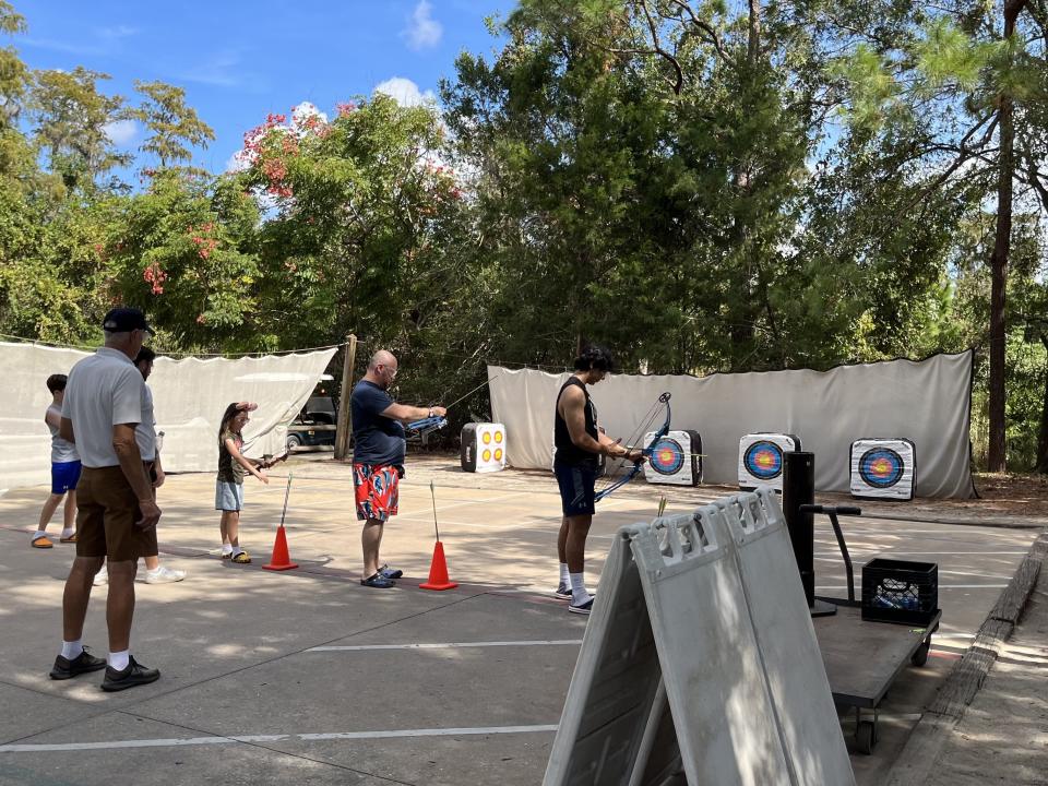 archery station at Fort Wilderness.