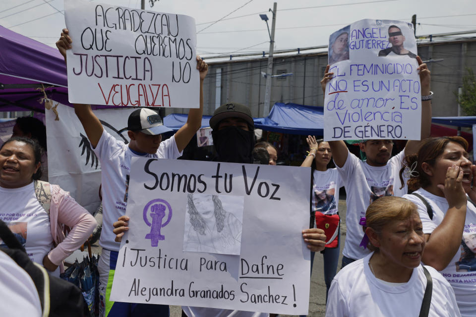 Protesta contra los feminicidios en México. (Photo by Gerardo Vieyra/NurPhoto via Getty Images)