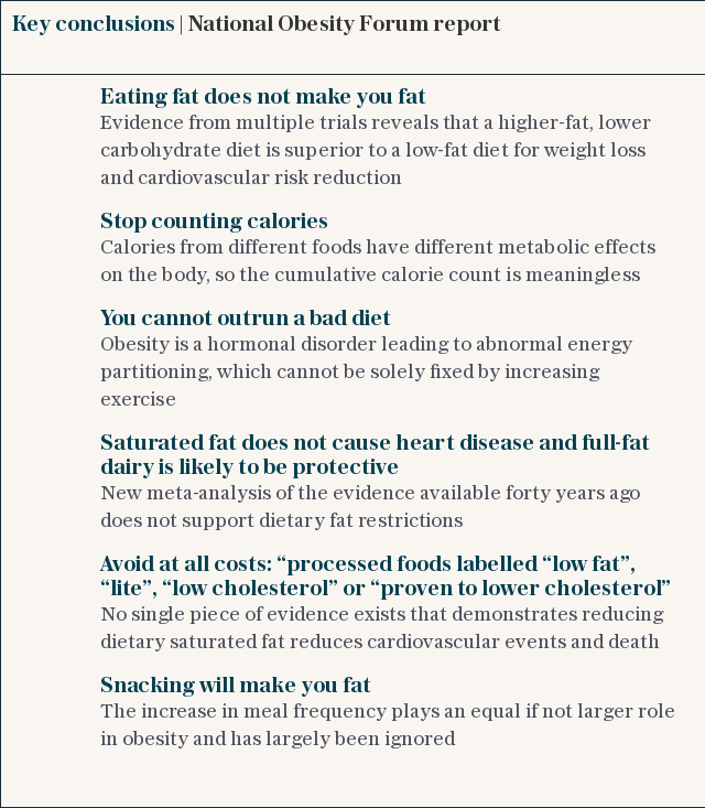 Key conclusions | National Obesity Forum report