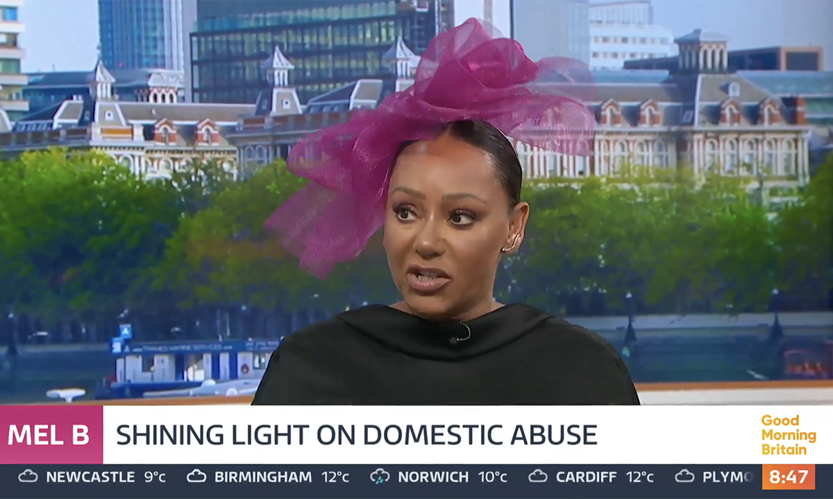 Mel B spoke about domestic violence and how she was going to meet Queen Camilla to discuss it further. (ITV screengrab)