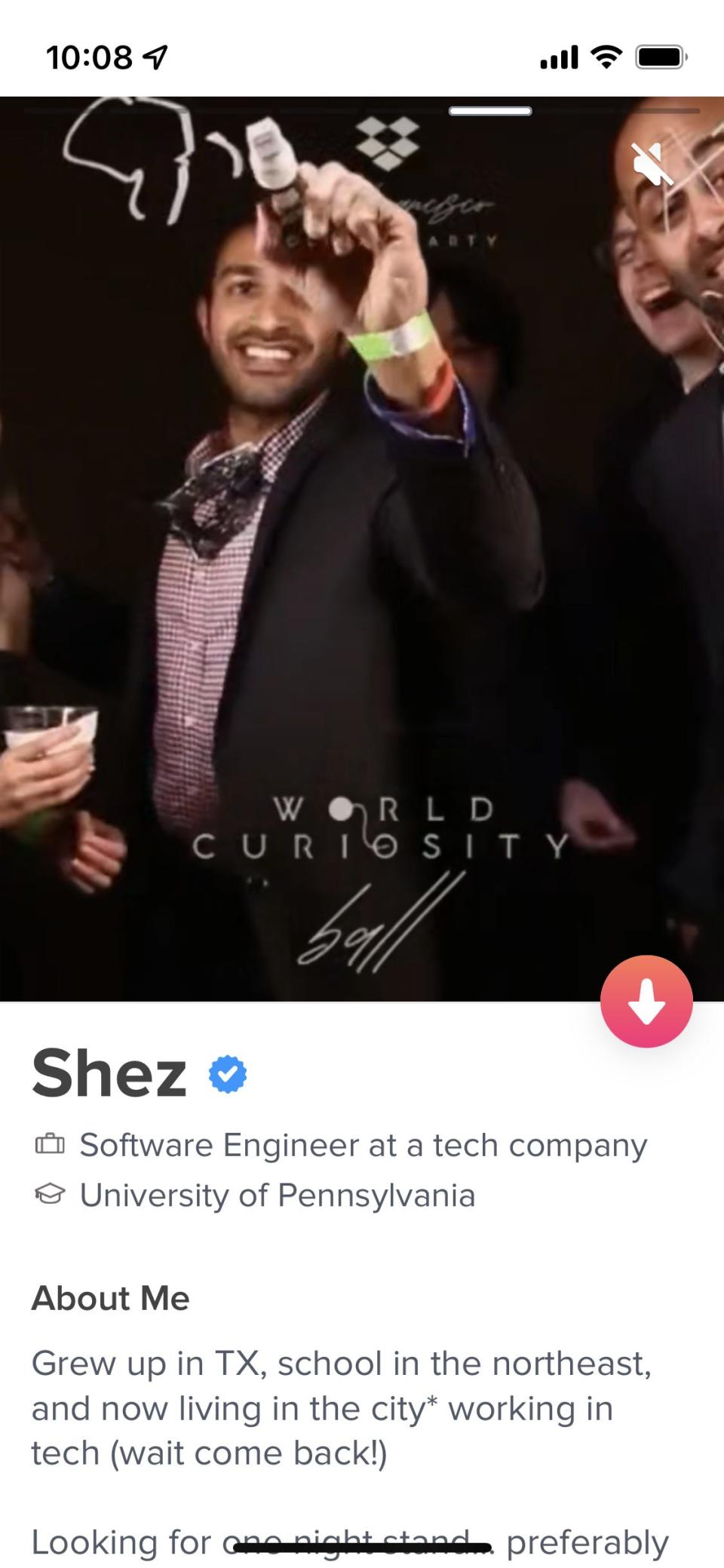 Shez shared his Tinder profile with dating expert Sara Tick, who gave him suggestions for updating it.