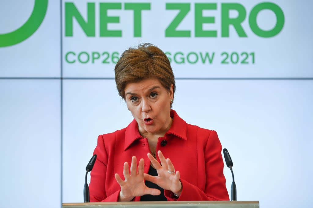 The First Minister will speak to climate activists (Jeff J Mitchell/PA) (PA Wire)
