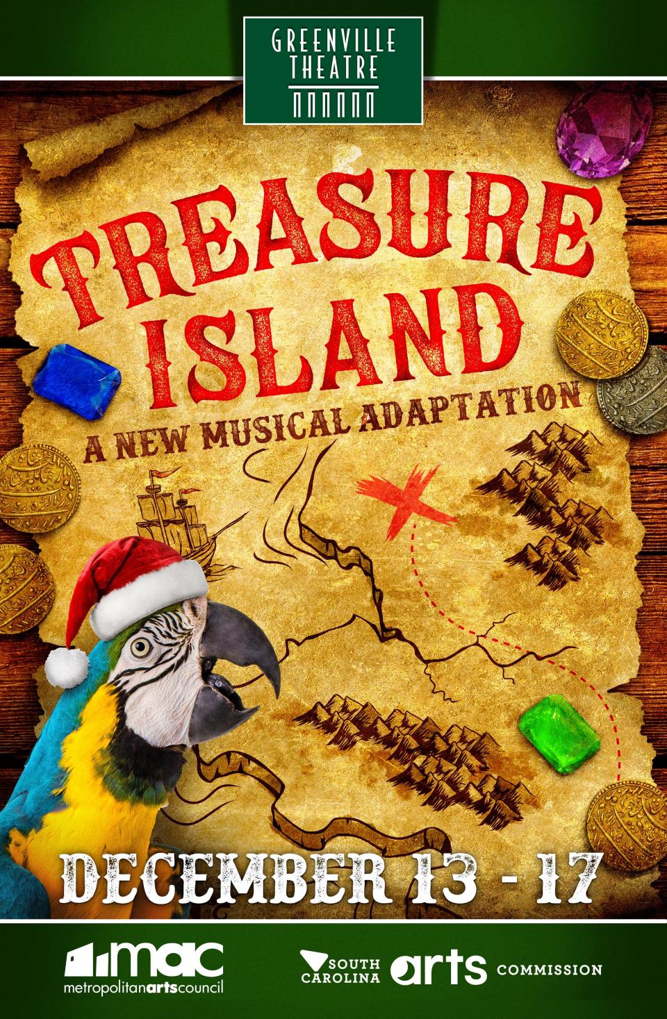 Treasure Island at Greenville Theatre Dec. 13 -17