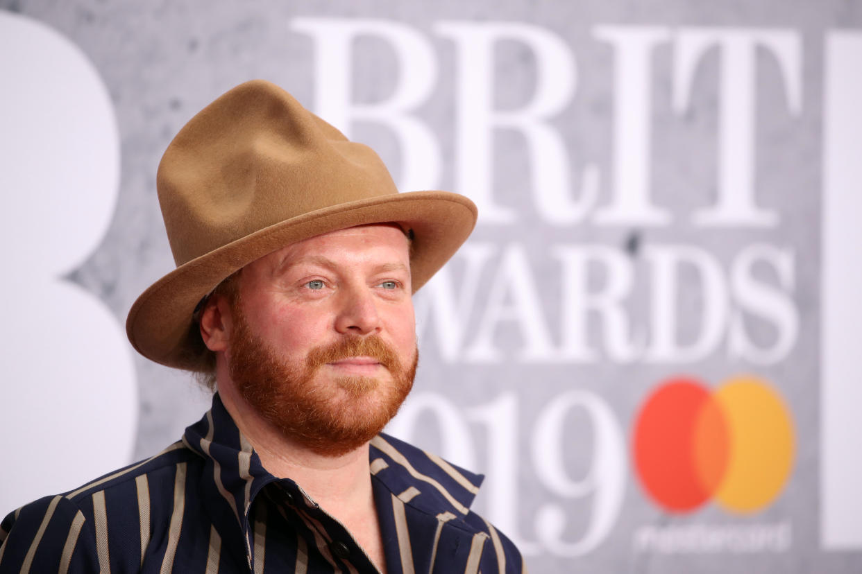 LONDON, ENGLAND - FEBRUARY 20: (EDITORIAL USE ONLY) Leigh Francis attends The BRIT Awards 2019 held at The O2 Arena on February 20, 2019 in London, England. (Photo by Mike Marsland/WireImage)