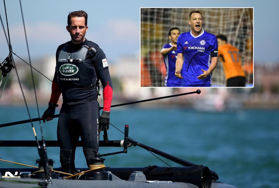 Sir Ben Ainslie and Chelsea captain John Terry