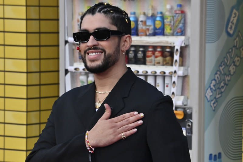 Cast member Bad Bunny attends the premiere of "Bullet Train" at the Regency Village Theatre in the Westwood section of Los Angeles in 2022. File Photo by Jim Ruymen/UPI