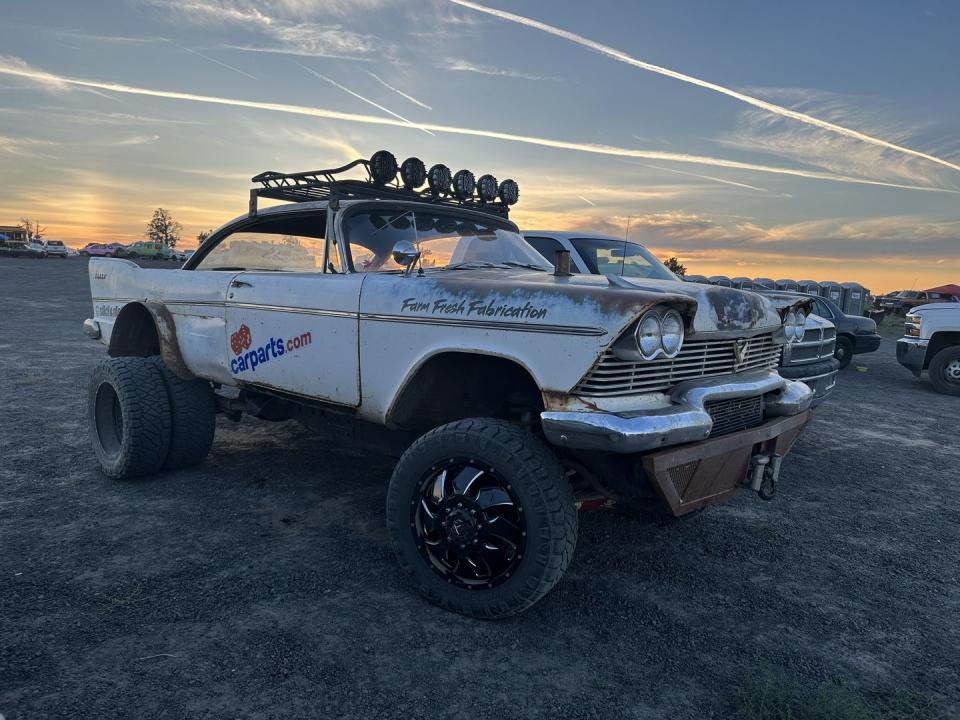1958 plymouth on truck chassis