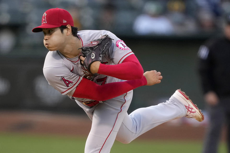 大谷翔平。(AP Photo/Tony Avelar)