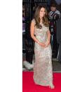 <p>Shining in Jenny Packham at the Tusk Conservation Awards at The Royal Society in London</p>