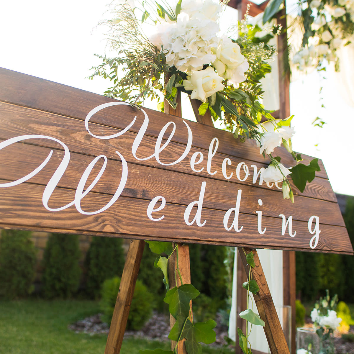 Wedding welcome sign