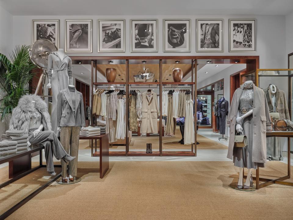 A women's area at the Ralph Lauren store in Toronto.  