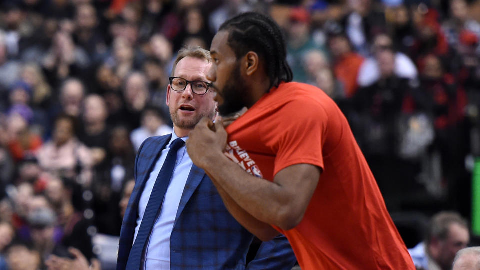 Raptors coach Nick Nurse says Leonard was extremely fun to coach. (Dan Hamilton-USA TODAY Sports)