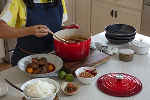 6) Enameled Cast Iron Signature Deep Round Oven