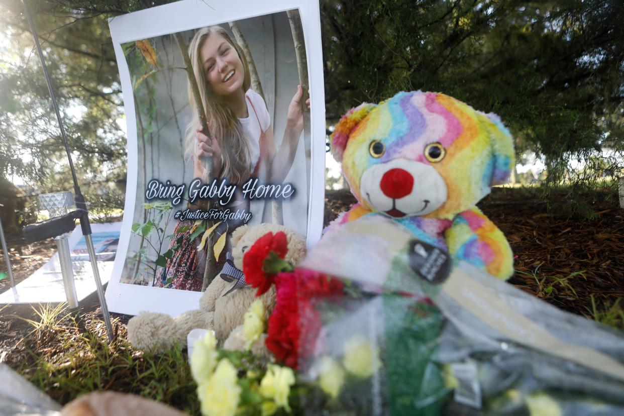 A memorial for Gabby Petito at North Port’s City Hall  (Getty Images)