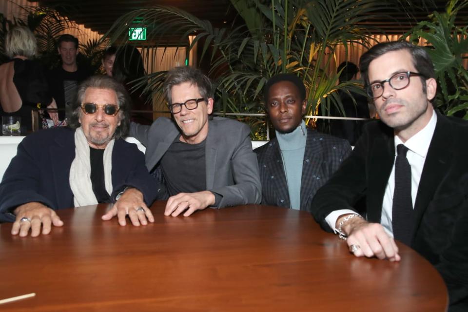 <div class="inline-image__caption"><p>(L-R) Al Pacino, Kevin Bacon, Edi Gathegi, and GQ's Will Welch attend the 2019 GQ Men Of The Year Celebration at The West Hollywood EDITION on December 05, 2019, in West Hollywood, California. </p></div> <div class="inline-image__credit">Randy Shropshire/Getty</div>