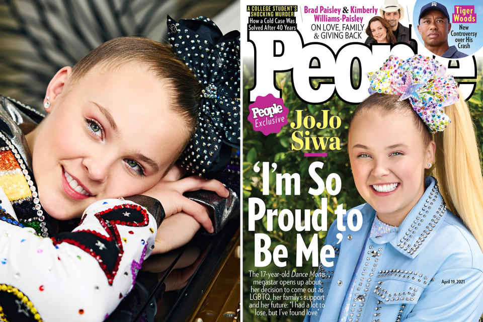 <p>In April 2021, Siwa graced the cover of PEOPLE, <a href="https://people.com/music/jojo-siwa-on-coming-out-lgbtq-cover-story/" rel="nofollow noopener" target="_blank" data-ylk="slk:opening up about her sexuality and coming out;elm:context_link;itc:0;sec:content-canvas" class="link ">opening up about her sexuality and coming out</a>. </p> <p>She told PEOPLE, "I still don't know what I am. It's like, I want to figure it out. And I have this joke. Her name is Kylie. And so I say that I'm Ky-sexual," she says. "But like, I don't know, bisexual, pansexual, queer, lesbian, gay, straight. I always just say gay because it just kind of covers it or queer because I think the keyword is cool."</p> <p>"I like queer," she adds. "Technically I would say that I am pansexual because that's how I have always been my whole life is just like, my human is my human."</p> <p>She opened up about some of the negative reactions to her coming out, saying, "My thing is, I don't want people to watch my videos or buy my merchandise if they aren't going to support not only me, but the LGBTQ community." </p> <p>She added, though, that she has also felt a ton of support: "I've never gotten this much support from the world. I think this is the first time that I've felt so personally happy."</p>