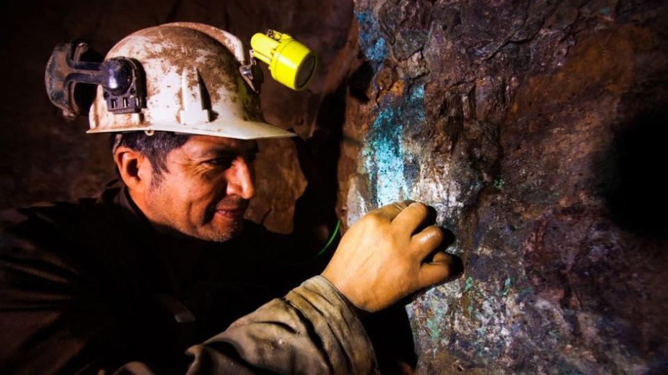 Minería de cobre en Chile.