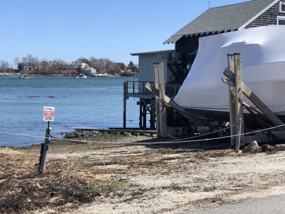 Voters in Kennebunkport will decide this June whether this site on Langsford Road in Cape Porpoise will become the town's very first public boat launch. The spot is seen here on Monday, April 3, 2023.