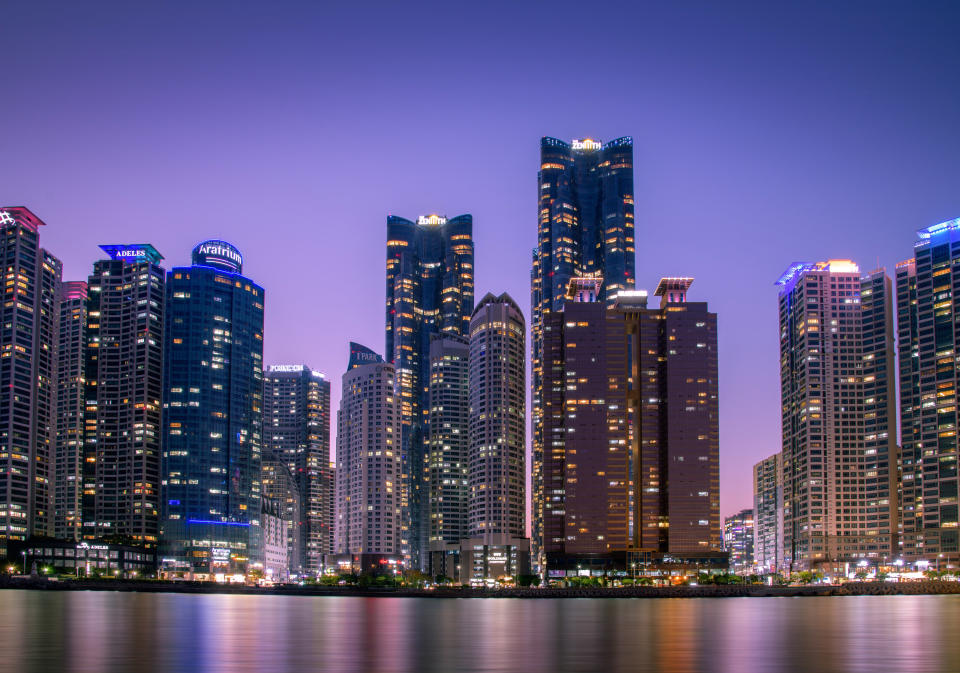 The skyline of Busan, South Korea