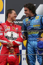 Schumacher's period of domination ended in 2005 when Spaniard Fernando Alonso won the world championship. It ended a streak of five consecutive world titles for the German.