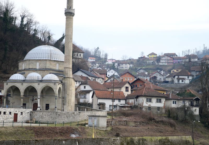 An old area of Maglaj is seen, Bosnia and Herzegovina
