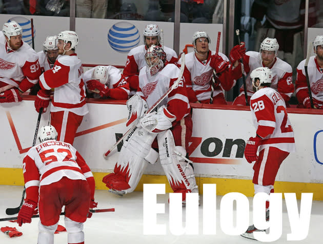 Red Wings' say goodbye to Joe Louis Arena, playoff streak - Sports  Illustrated