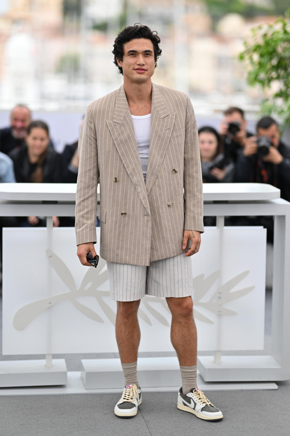 Charles Melton at the May December photocall during the 2023 Cannes film festival. (Getty Images)