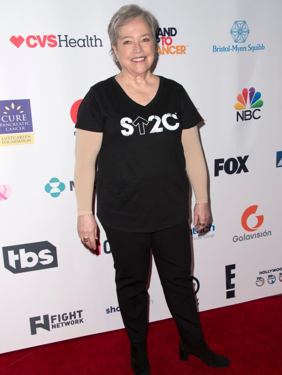 Kathy Bates is now a proud cancer survivor and advocate. Source: Getty