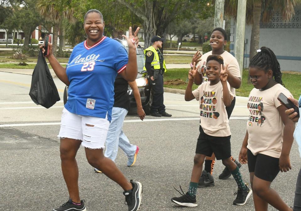 The Central Brevard Ministerial Coalition sponsored a 2:00 p.m. MLK Day Peace March and Service in Cocoa, which began at Provost Park and proceeded to Riverfront Park, where a program in honor of Martin Luther King, Jr. continued.