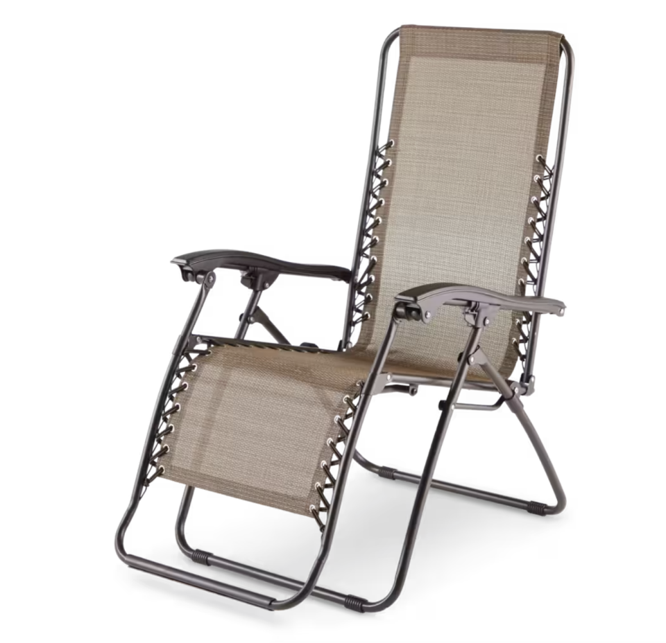 For Living Sling Zero Gravity Chair/Recliner. Image via Canadian Tire.
