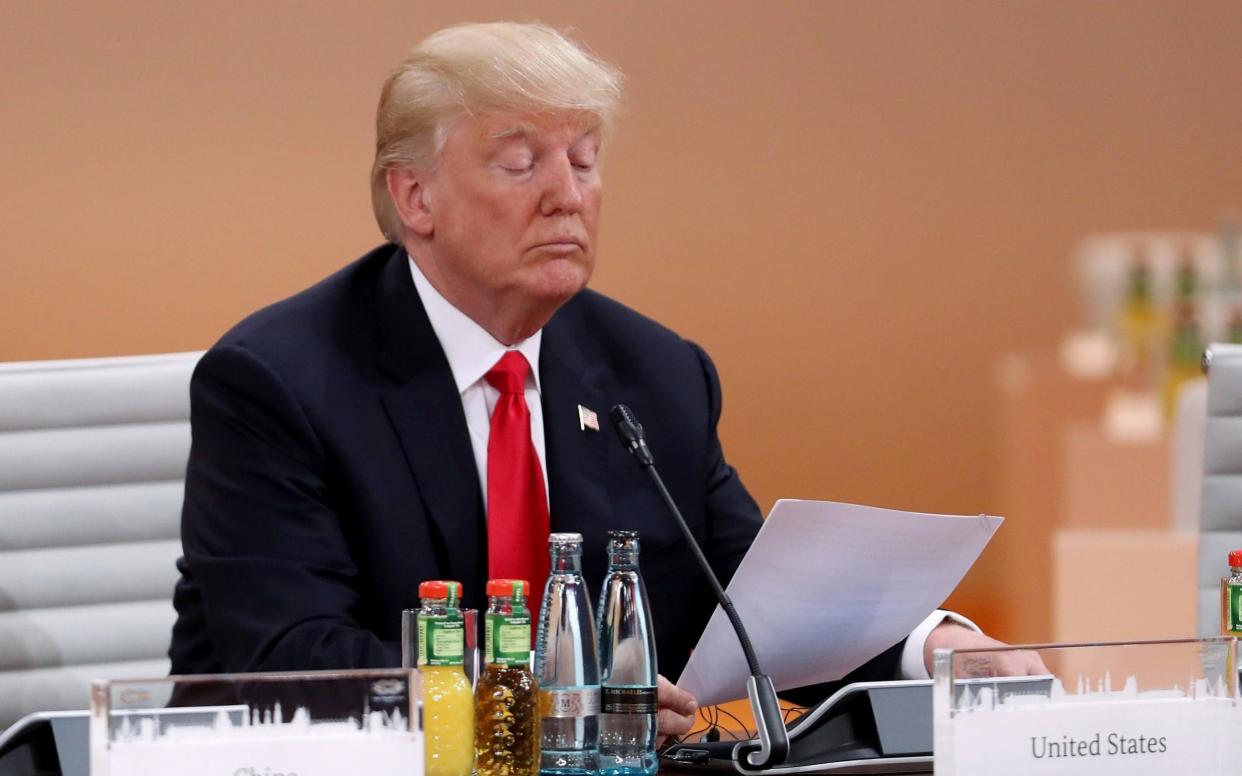 President Donald Trump, photographed at the G20 summit last week - GETTY IMAGES POOL