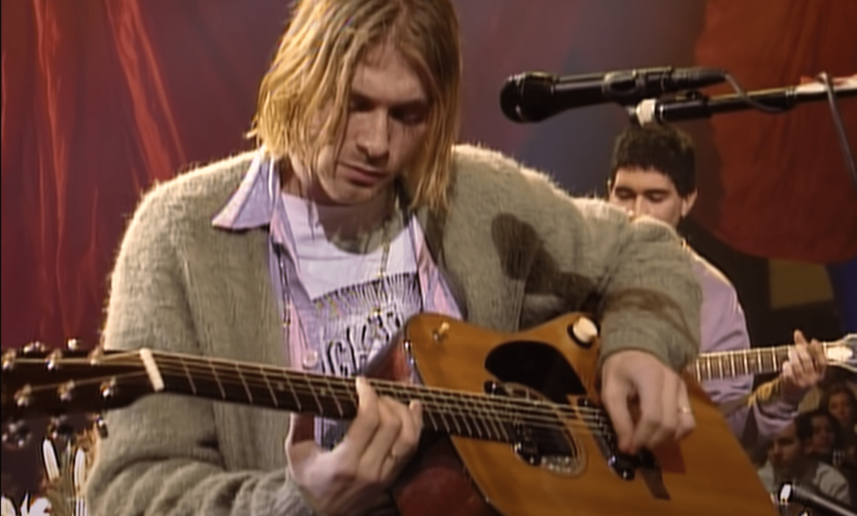 Kurt Cobain en 1993 - Capture d'écran YouTube - Nirvana 