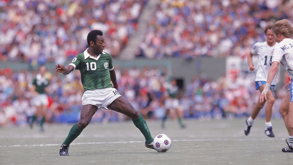 Before Messi, Pelé was arguably the most famous face to play soccer in the US. - George Tiedemann /Sports Illustrated/Getty Images