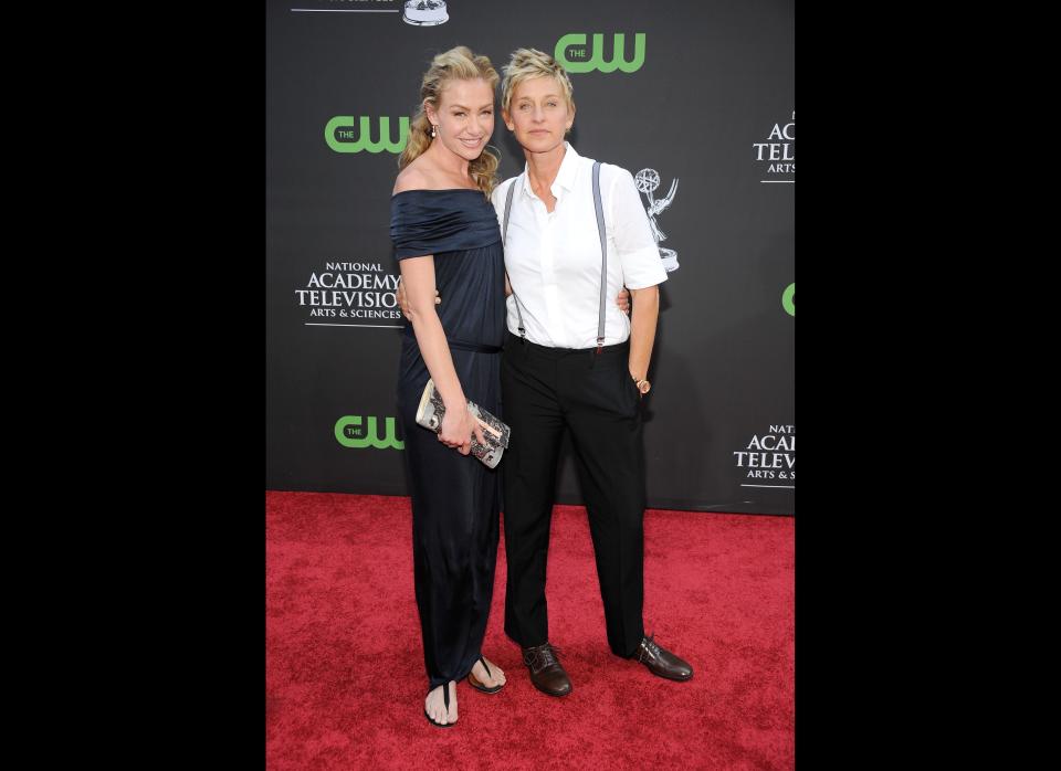 We love how happy and in love Portia and Ellen always look. Not to mention how well they coordinate their outfits. 