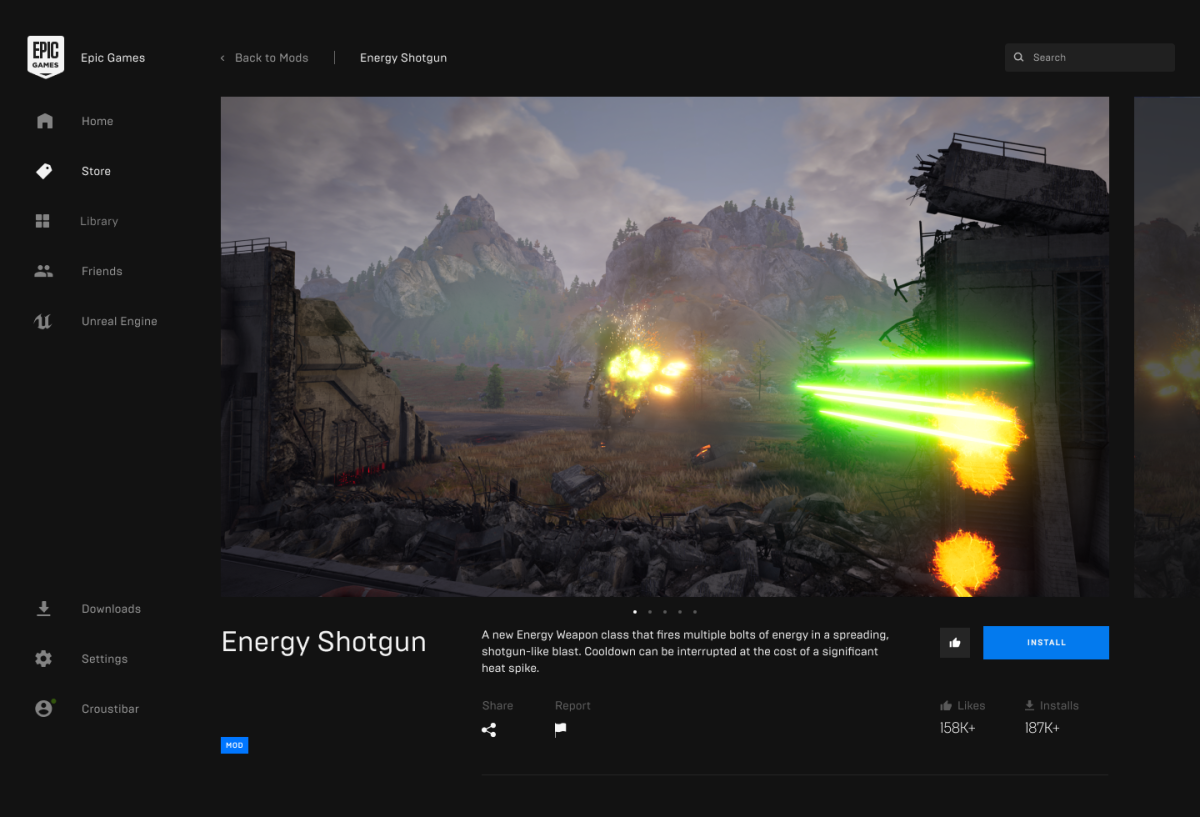 The Epic Games Store finally adds mod support