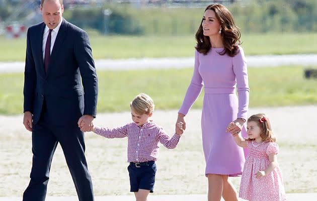Kate and Wills broke royal protocol when they flew to Germany and Poland recently. Photo: Getty Images