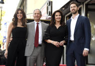 <p>Jessica Altman, from left, Robert A. Altman, Lynda Carter and James Altman pose following a ceremony honoring Carter with a star on the Hollywood Walk of Fame on Tuesday, April 3, 2018, in Los Angeles. (Photo by Chris Pizzello/Invision/AP) </p>